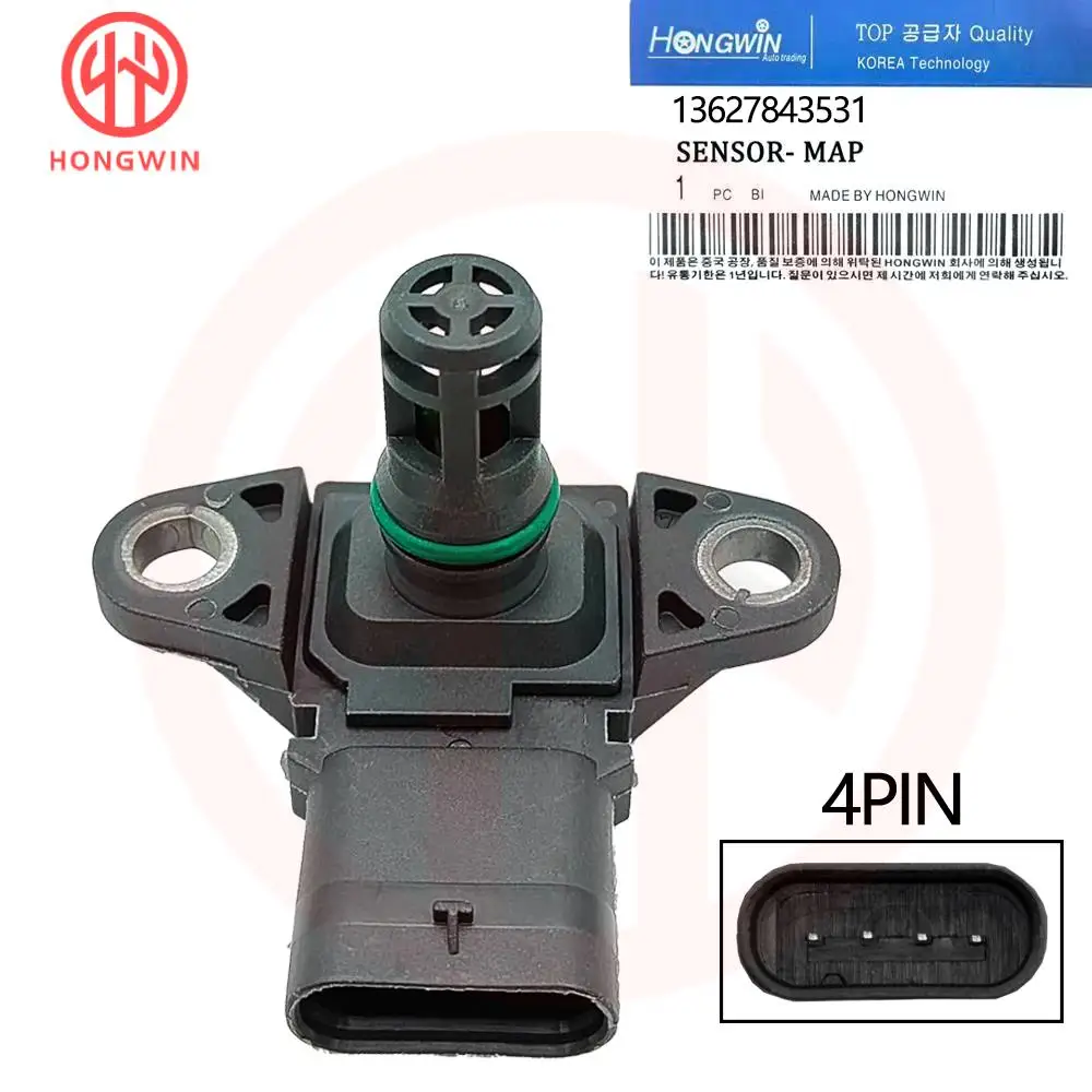 13627843531 Manifold Air Pressure MAP Sensor For BMW 228i 428i M2 M3 M4 M6 X1 X3 X4 X5 X6 Z4 5WK96865Z 5S13286 V20725234