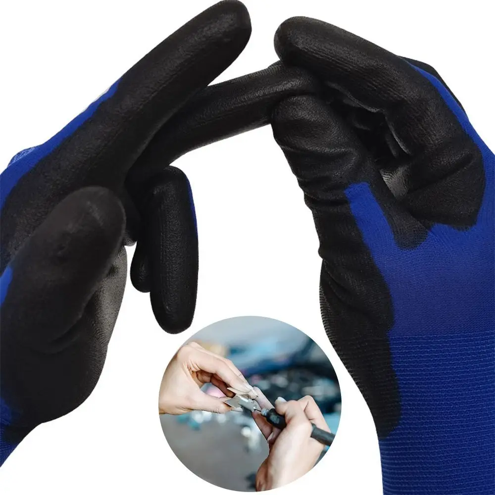 Tool Ulthin Anti-static Gloves Blue&black Flexible Working Gloves Fine Work Breathable Work Safety Gloves Electronics Factory