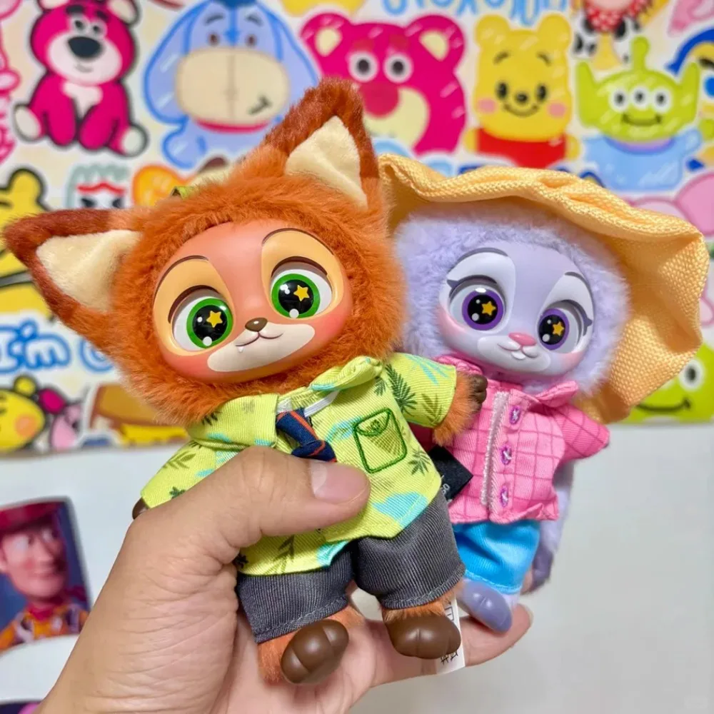 Zootopia صندوق أعمى لطيف نيك جودي عمل الشكل Zootopia أفخم دمية من الفينيل صندوق غامض شخصيات كرتونية الكرتون جمع لعبة مجسمة