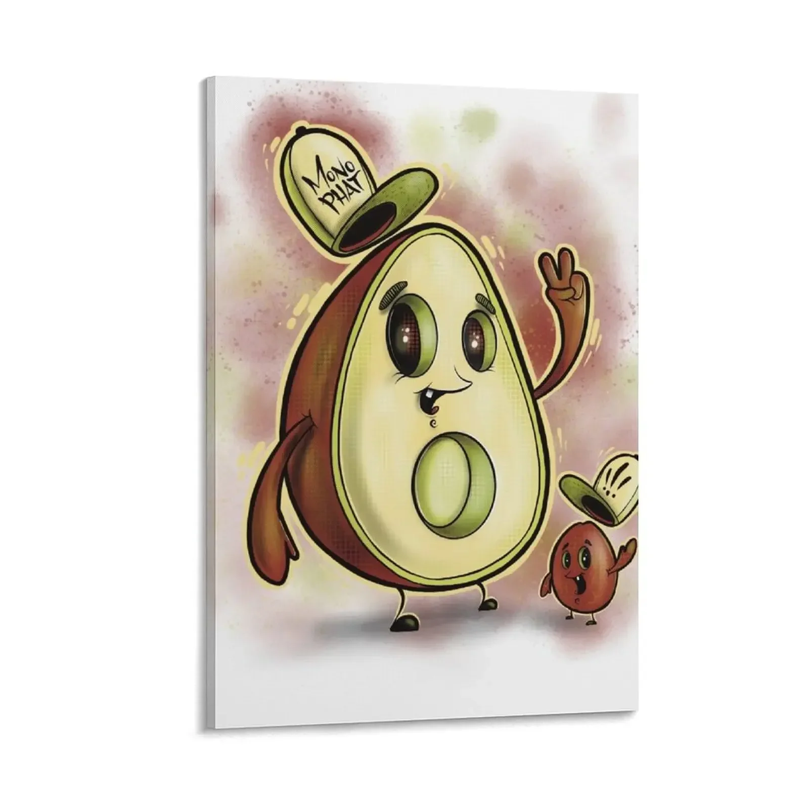 

Mono Phats the Avocado Canvas Painting Bedroom deco modern home decoration aesthetic room decor Wall decoration poster