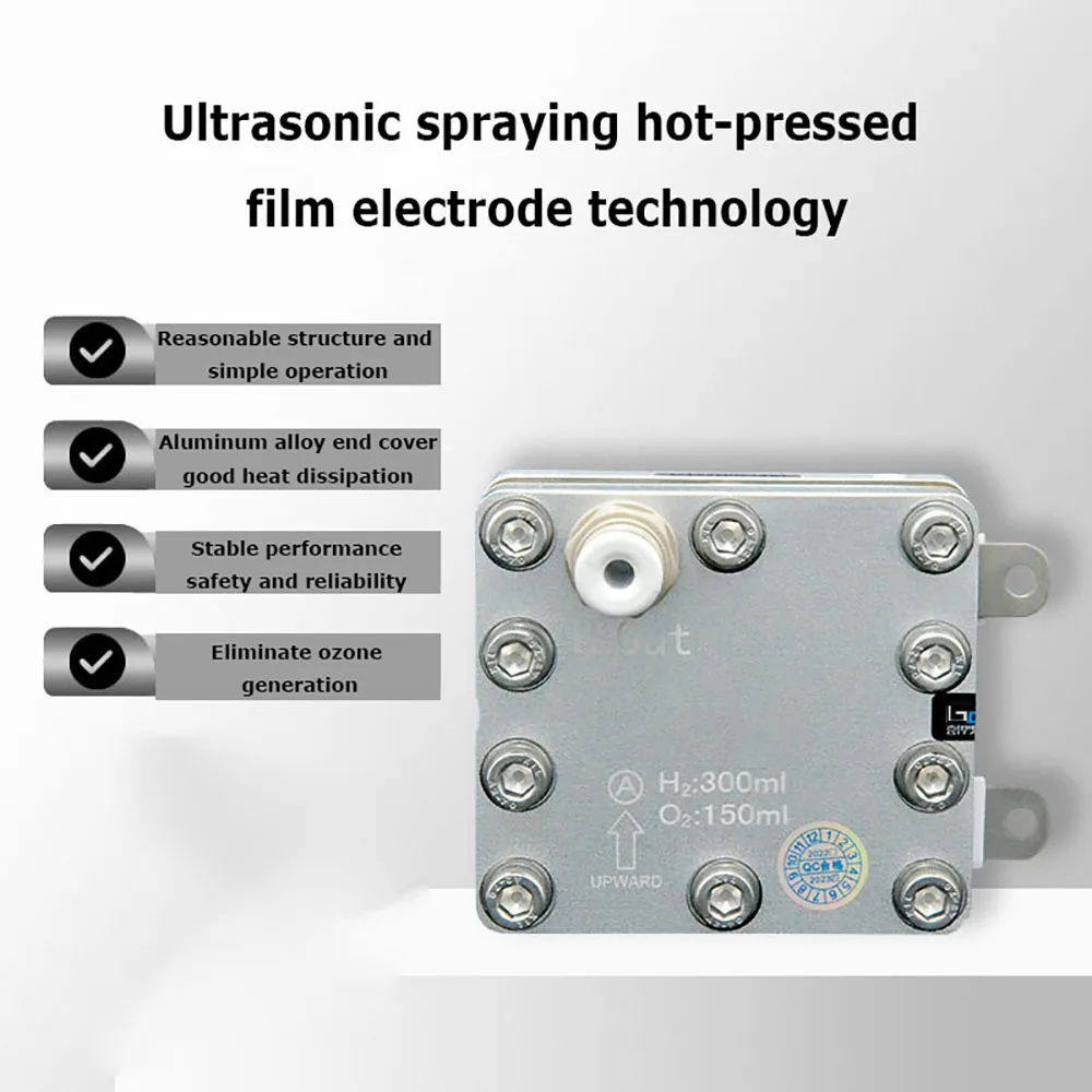 PEM Proton Film Electric Rich Hydrogen Water Machine 300ML/MIN GT-A300D-2150 Electrolytic Cell Module Hydrogen Generator