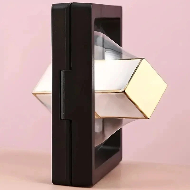 black square 3d floating frame display stand jewelry accessory challenge coin storage hanger box for home decor