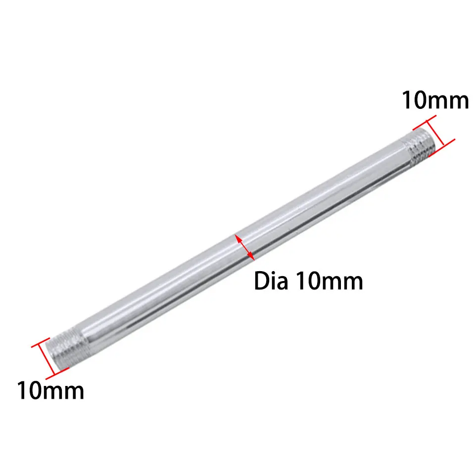 2Pcs Outer Screw M6 M8 M10 External Tooth Tube Pole Hollow Straight Tube LED Jewelry Display Cabinet Spotlight Lamp Connect Rods