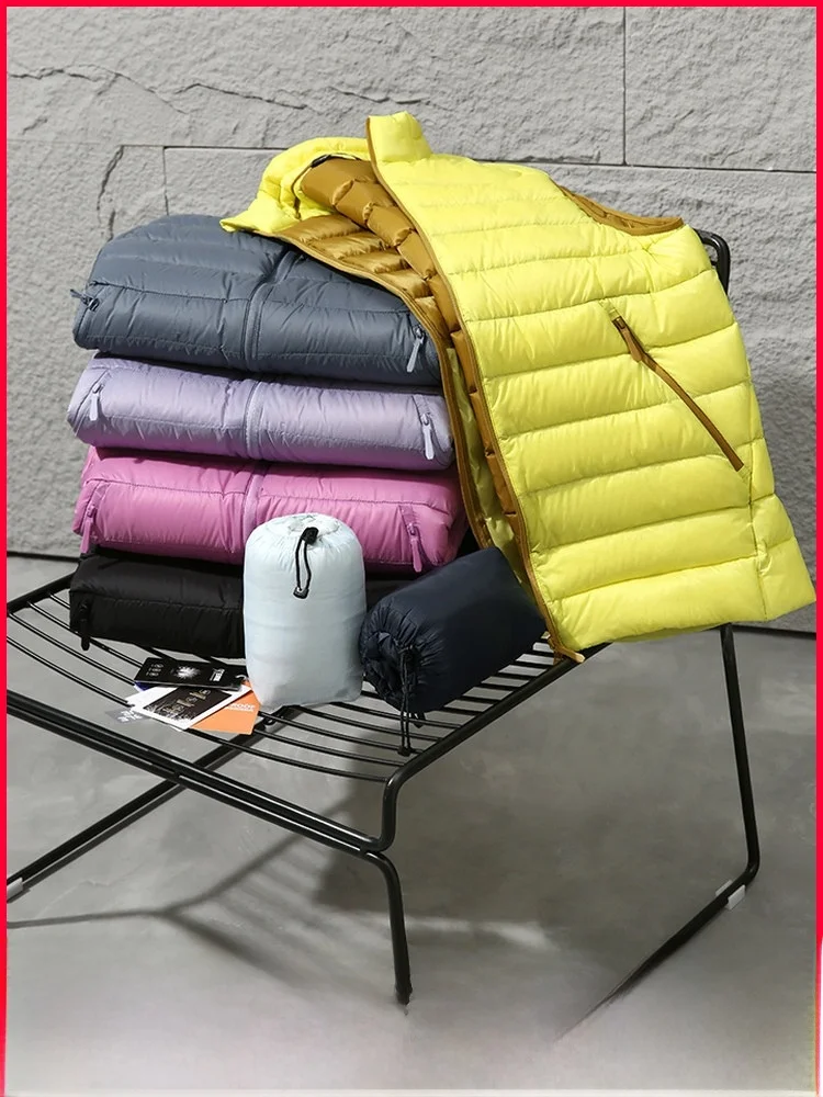 Light Luxury mat Outdoor Commuting High-End Autumn Winter Couples Lightweight Windproof Warm down Vest Padded Jaet