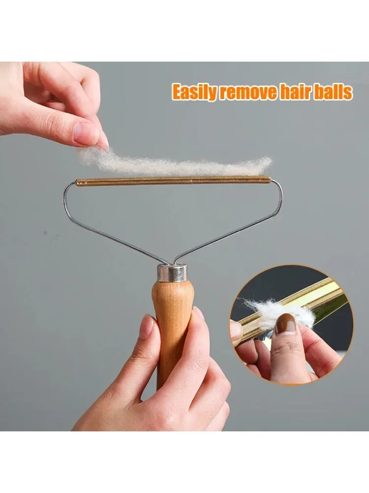 Portable Lint Remover Pet Hair Remover Brush Carpet Wool Coat Clothes Lint Pellet Manual Shaver Removal Scraper Cleaning Tool image 3