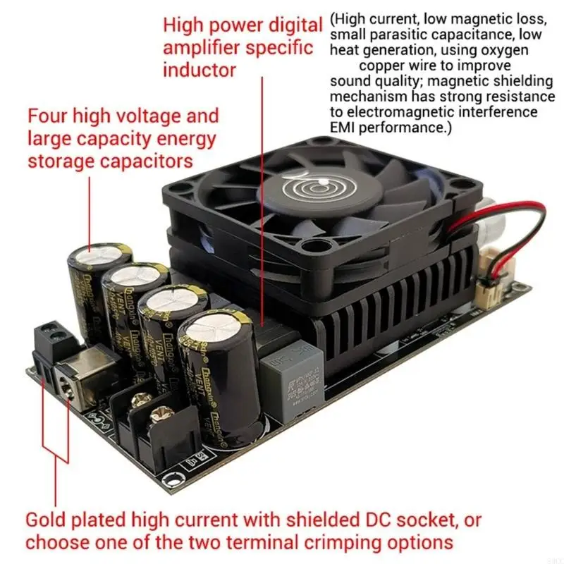 

83CC 6001 600W Amplifier Board With Enhances Auditory Experience Subwoofer Control and BT5.0 Integration