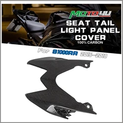 MOTO4U For BMW S1000R S1000RR 2014 2015 2016 2017 2018 100% Carbon Fiber Seat Tail Light Panel Cover Fairing Tail Light Cover