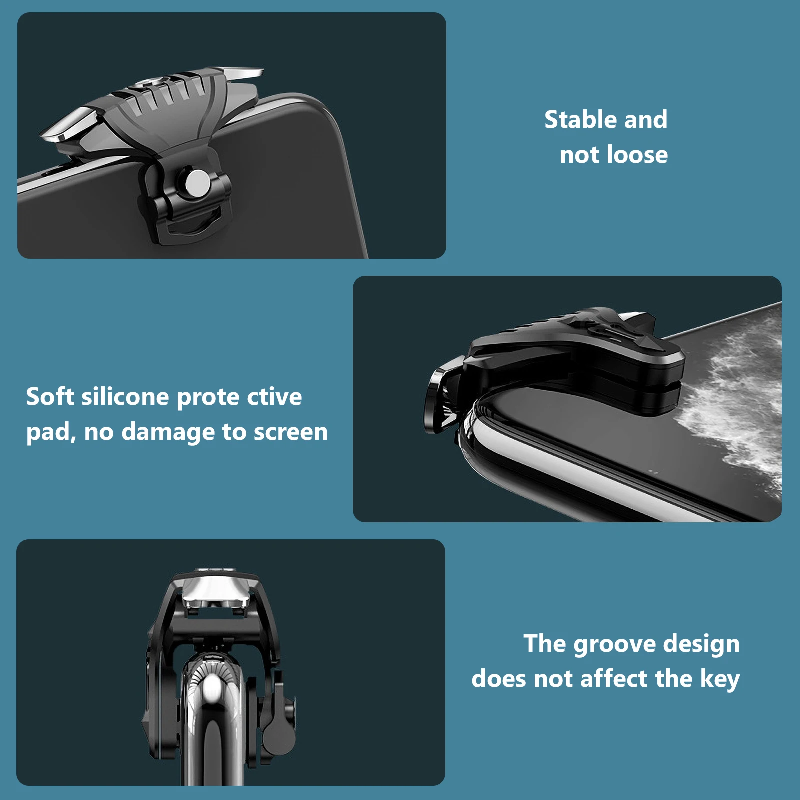 

Gamepad Side Button Friendly Trigger Mobile Gaming Controller Universal Phone Handle Alloy