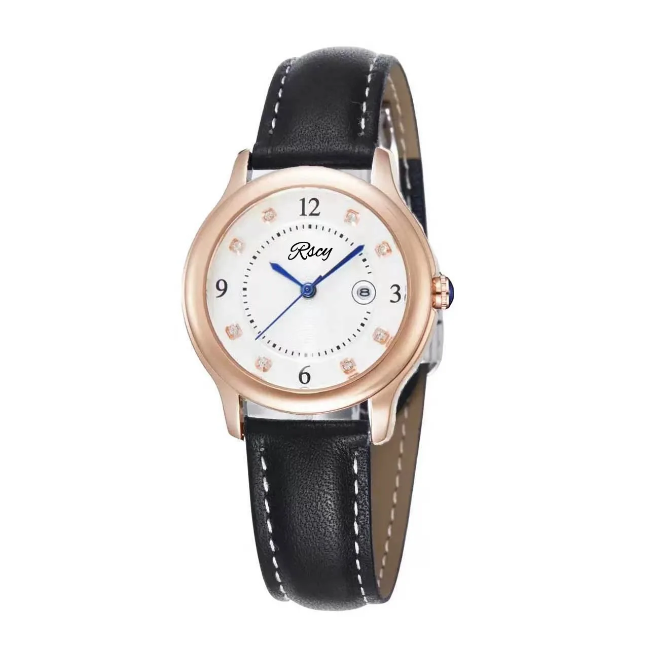 Luxury Diamond,Accented Quartz Watch for Women, Stylish Date Display & CD Buckle Wristwatch, Woman Watch Women Watches Luxury