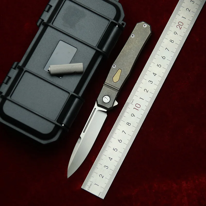 

LEMIFSHE производит Flipper Real m390 лезвие титановая ручка керамический шарикоподшипник складной нож тактический карманный уличный инструмент EDC