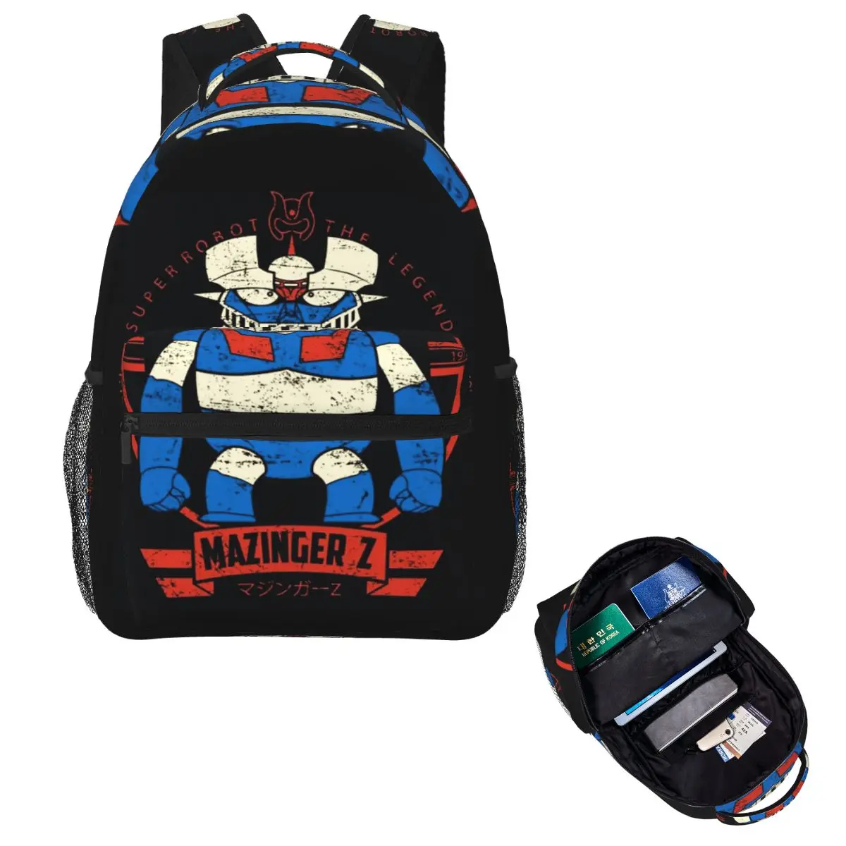 

Mazinger Z Goldorak Actarus Grendizer Mask Рюкзак Лидер продаж Рюкзак большой емкости Детская сумка для книг Школьная сумка Сумки на плечо