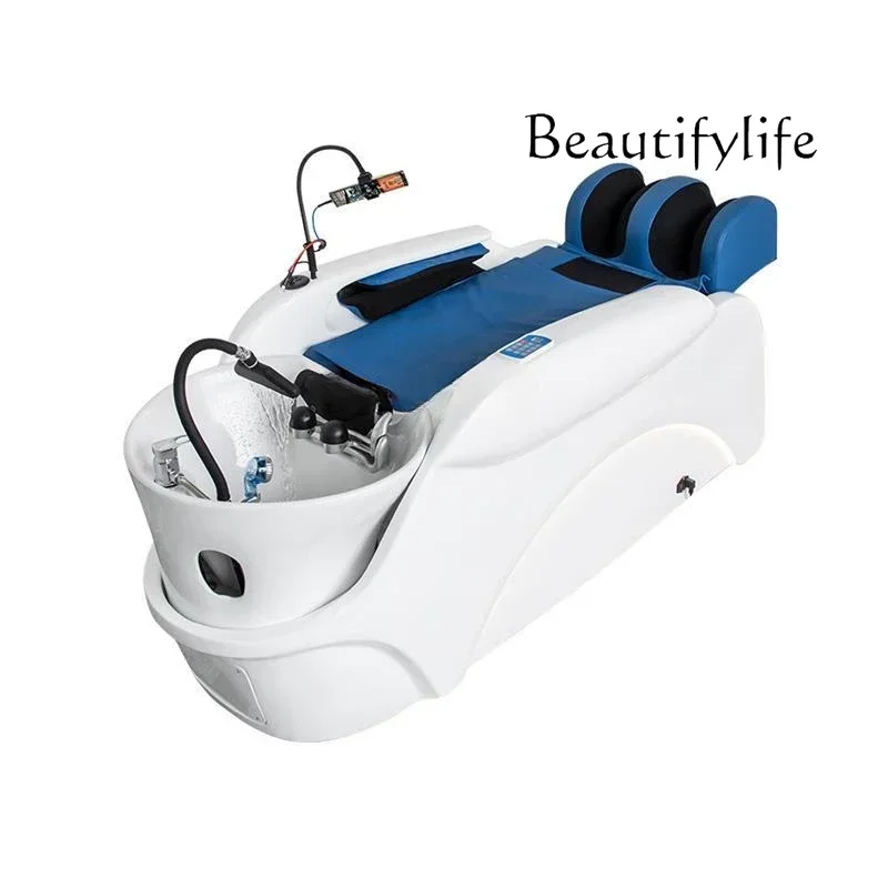 

High-End Automatic Intelligent Electric Massage Shampoo Bed Barber Shop Hair Salon Beauty Hair Head Treatment Fumigation