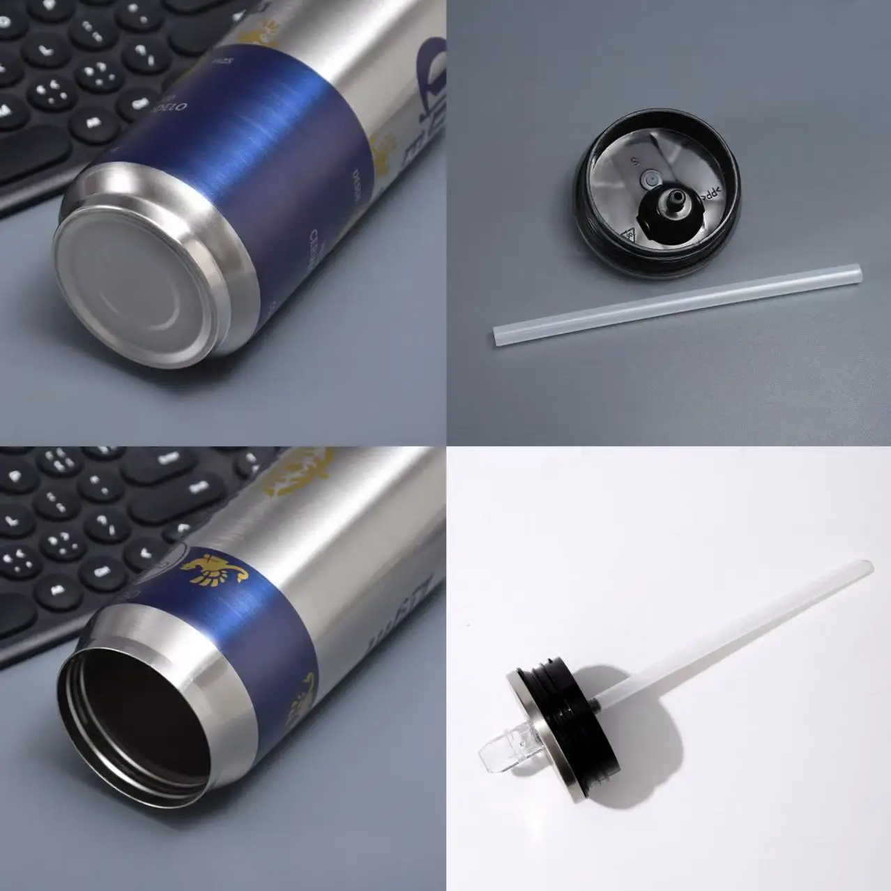 Termos 500ML dengan Selang Panjang untuk Hidrasi Balap, Minum Air, Baja Tahan Karat 304, Menjaga Dingin, Bersepeda, Mendaki, Berkemah, Tumbler