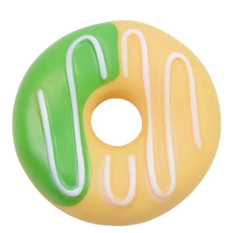 Durable Dog Donuts Ice Cream Burger Pet Puppy Toys Playing With Pets For Fun Doughnut Design Puppy Teething Toy Supplies