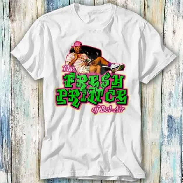 Fresh Prince of Bel Air Cartoon T Shirt Meme Funny Top Style Gamer Movie Music 483