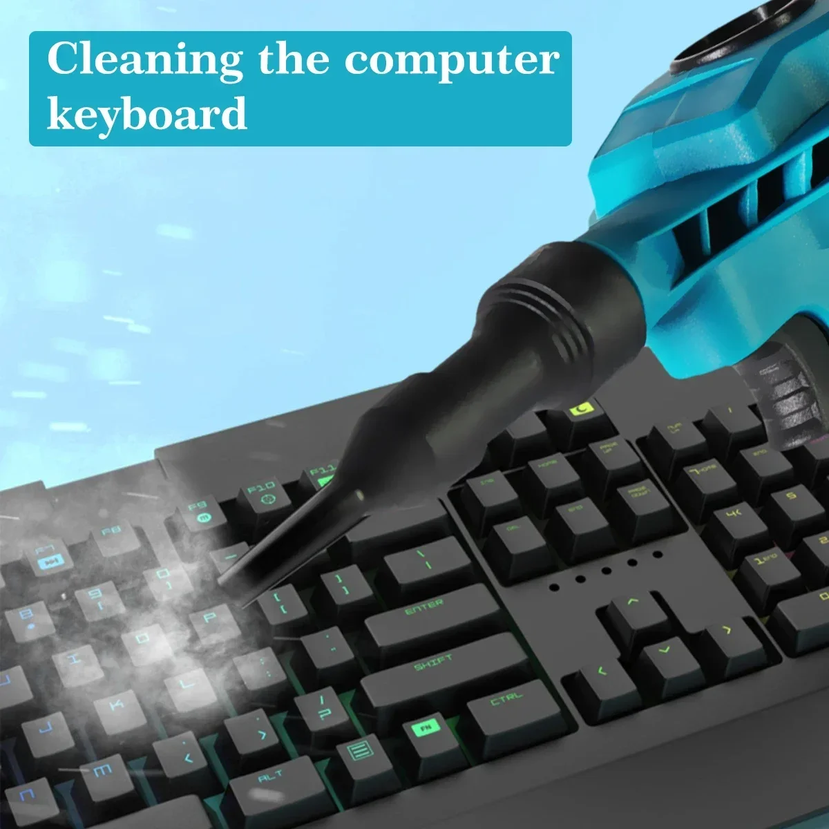 WOBERICH Cordless Air Duster Blower Electric Compressed Canned Air Spray Computer Keyboard Cleaning(Only body)For Makita 18V