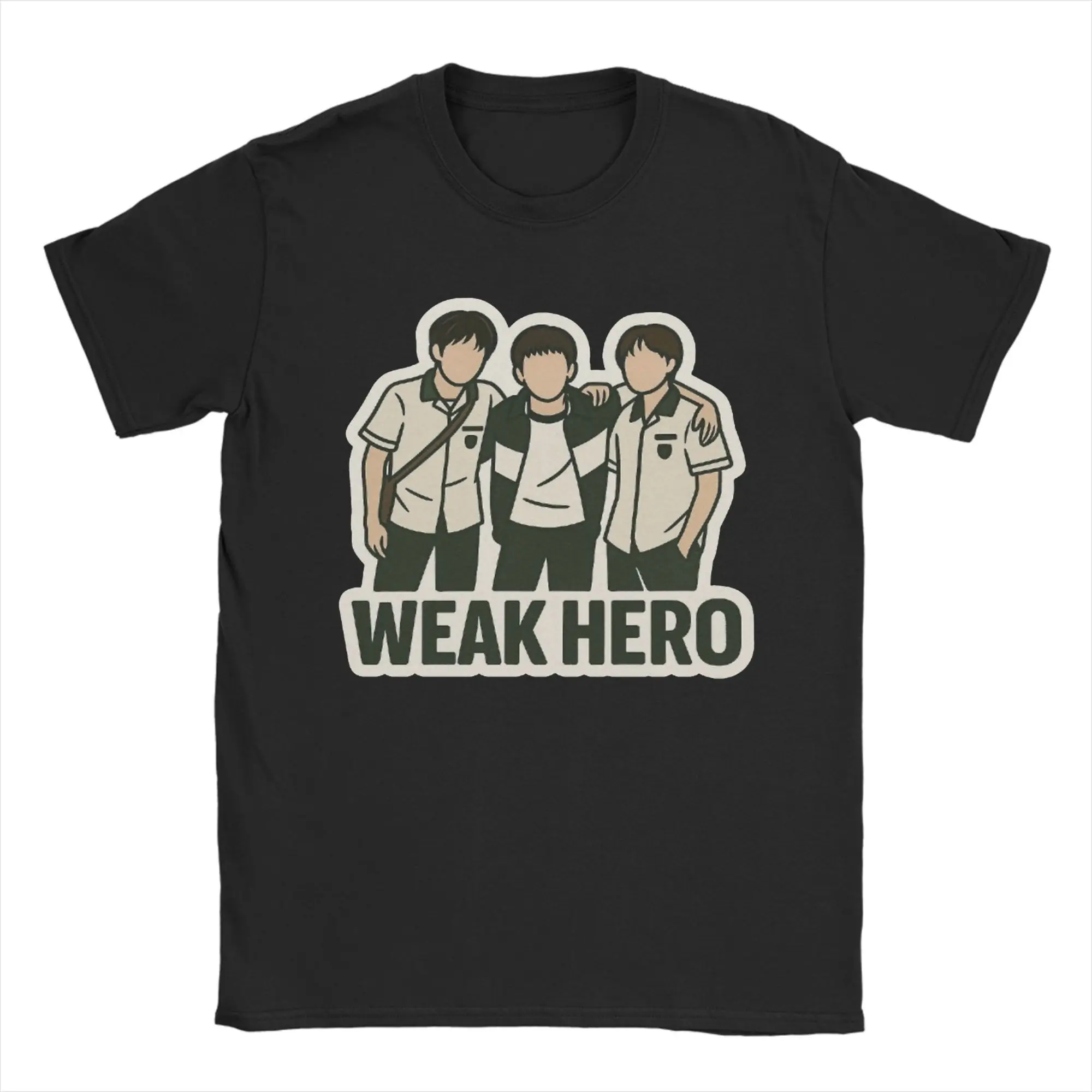 

Ретро Слабкий герой ТВ-фильм футболка мужские хлопковые летние топы с короткими рукавами и круглым вырезом рубашки