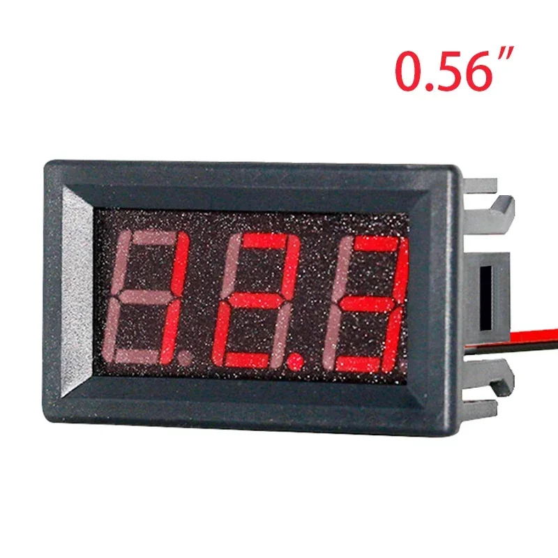 Digital Voltmeter Test Battery 4.5V To 30V Voltage Panel Meter Red for DC 6V12V Motorcycle Car LED Display Gauge Tester Detector