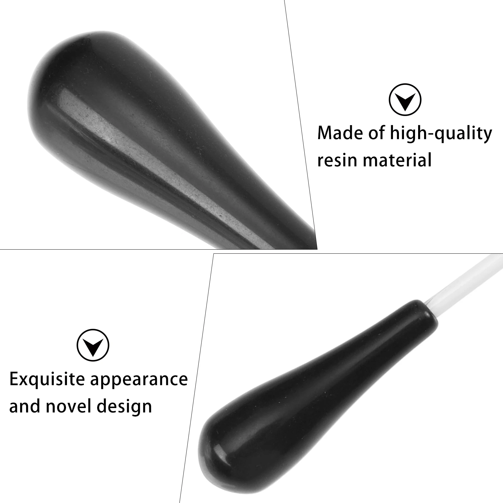 

2 Pcs Baton Supply Show Concert Portable Accessories Performance Resin Tool Accessory