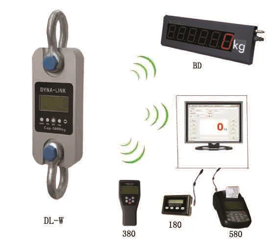 Highly Accurate Force Gauge Heavy Duty Scale LCD Digital Load Cell Shackles Weight Wireless Electronic Dynamometer Dynalink