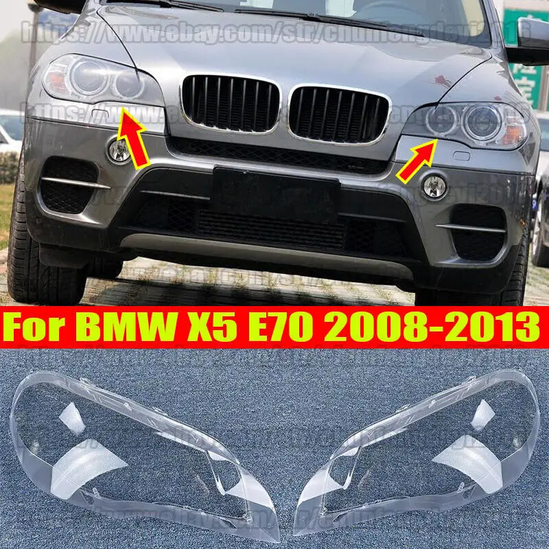 

2 шт., накладки на передние фары правые/левые для BMW X5 E70 2008 2009 2010 2011 2012 2013