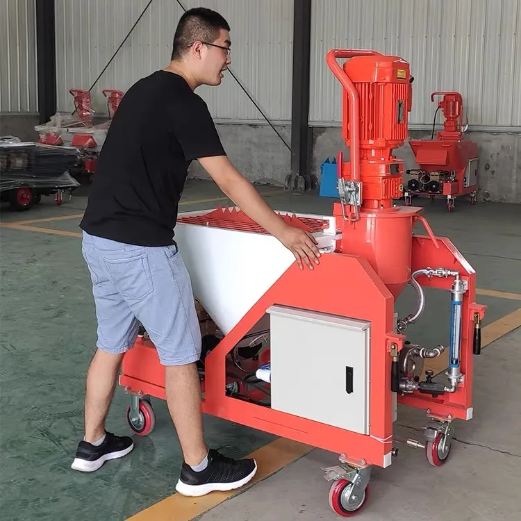 Electric Diesel Concrete Wall Plastering Machine New Cement Mortar Spraying Plasterer Equipment