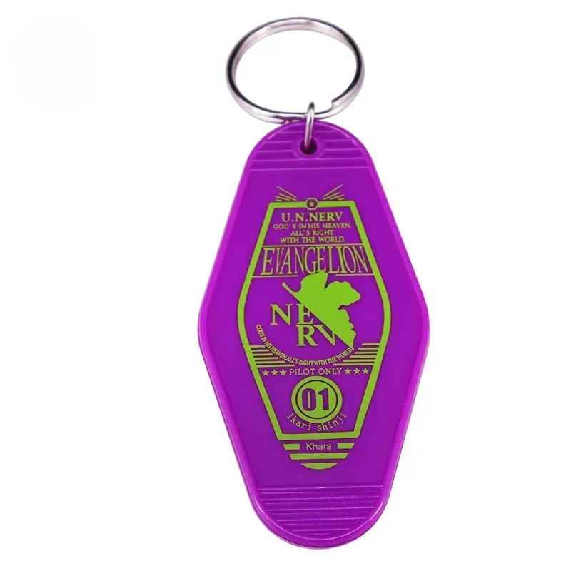 LLavero de EVA de NEON GENESIS EVANGELION, mochila de dibujos animados, colgante para teléfono, AirPods, monedero, llavero, juguetes Kawaii, adorno, regalos para niños