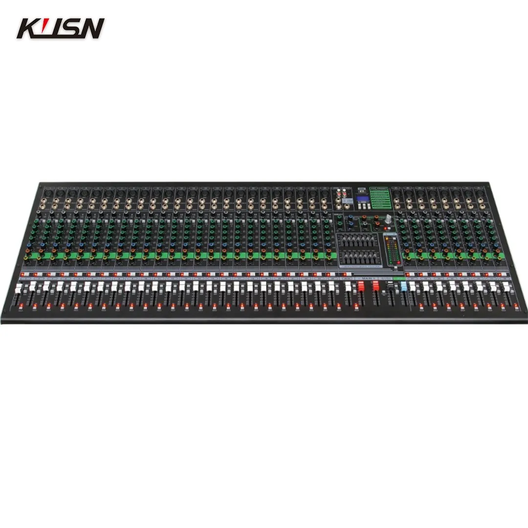 32 Channel 2 Group Professional Audio Digital Mixer Mixing Console 16 DSP Mini Sound Mixer Console with Bluetooth MP3 USB