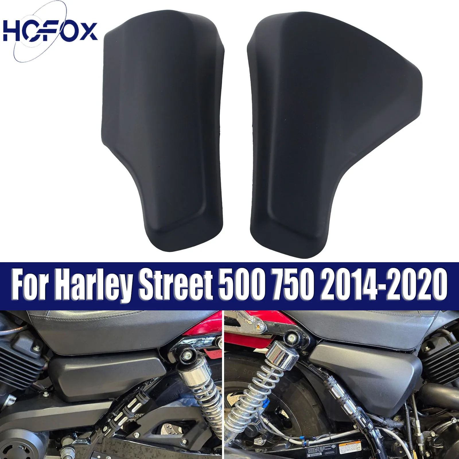

Для Harley Street 500 750 2014-2020 мотоциклетный аккумулятор, боковые обтекатели, левая и правая крышка аккумуляторной батареи