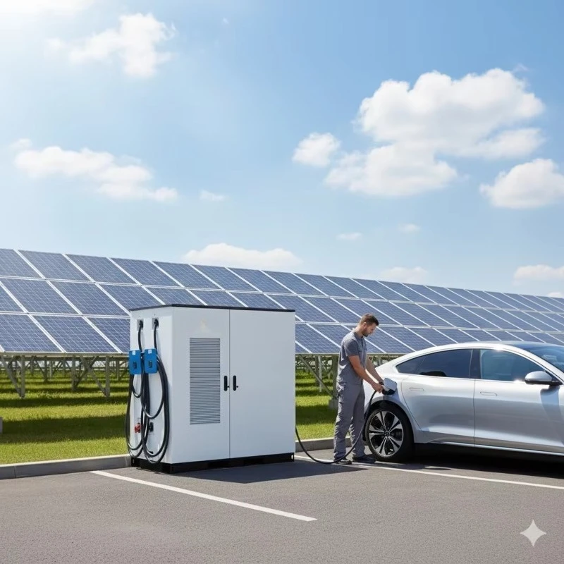 Liquid Cooling ESS Charging Station 160KW-960KW Max 2MWh CCS1 CCS2 GBT Chademo Custom