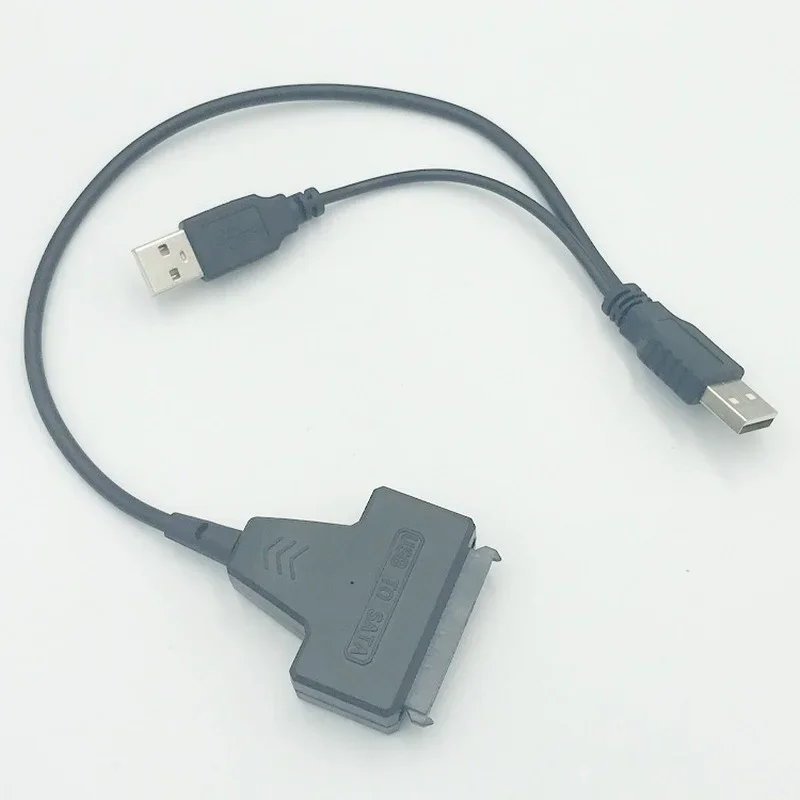 Câble adaptateur usb 2.0 vers SATA pour disque dur Portable de 2.5 pouces, adaptateur 7 + 15 pouces pour disque dur HDD/SSD