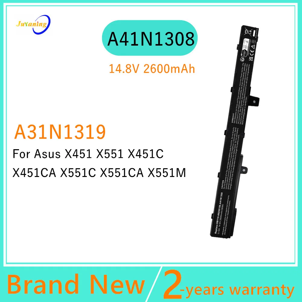 Laptop Battery For ASUS X451 X551 X451C X551C X451CA X551CA X551M X551MA A41N1308 A31N1319 A31LJ91 X45LI9C