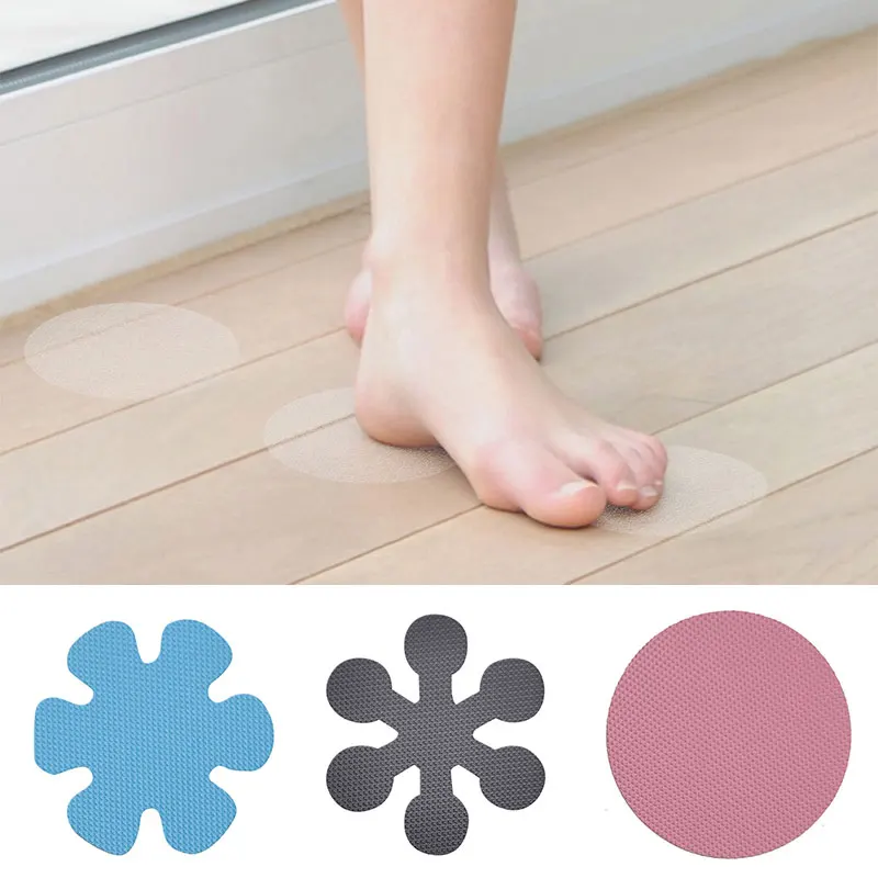 0pcs 8/10cm Bathroom Anti Slip Sticker Bathtub Non-Slip Transparent Tape Waterproof Floor Safety Mat Decal Sticker