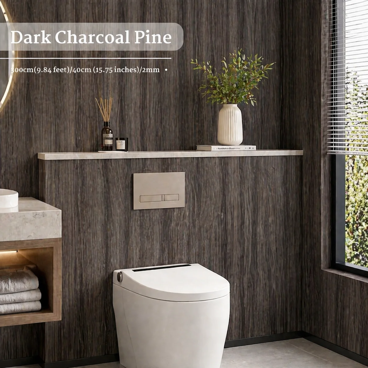 Wood Grain Self Adhesive Wallpaper 3m Removable Renovation Film PET Material Home Decoration for Bedroom Kitchen Bathroom