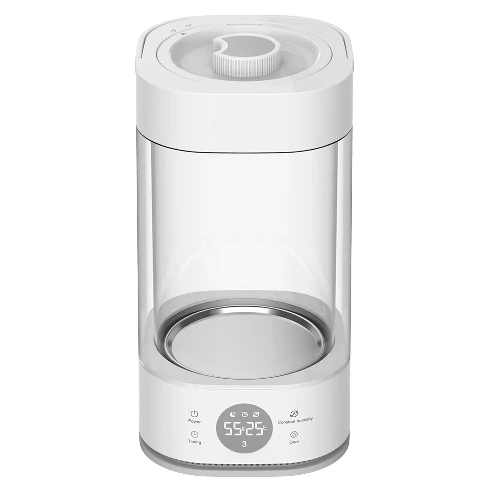 

Увлажнитель воздуха с паровой функцией и подогревом, 3 л, стеклянный, для ароматерапии, для спальни, с высокотемпературной стерилизацией