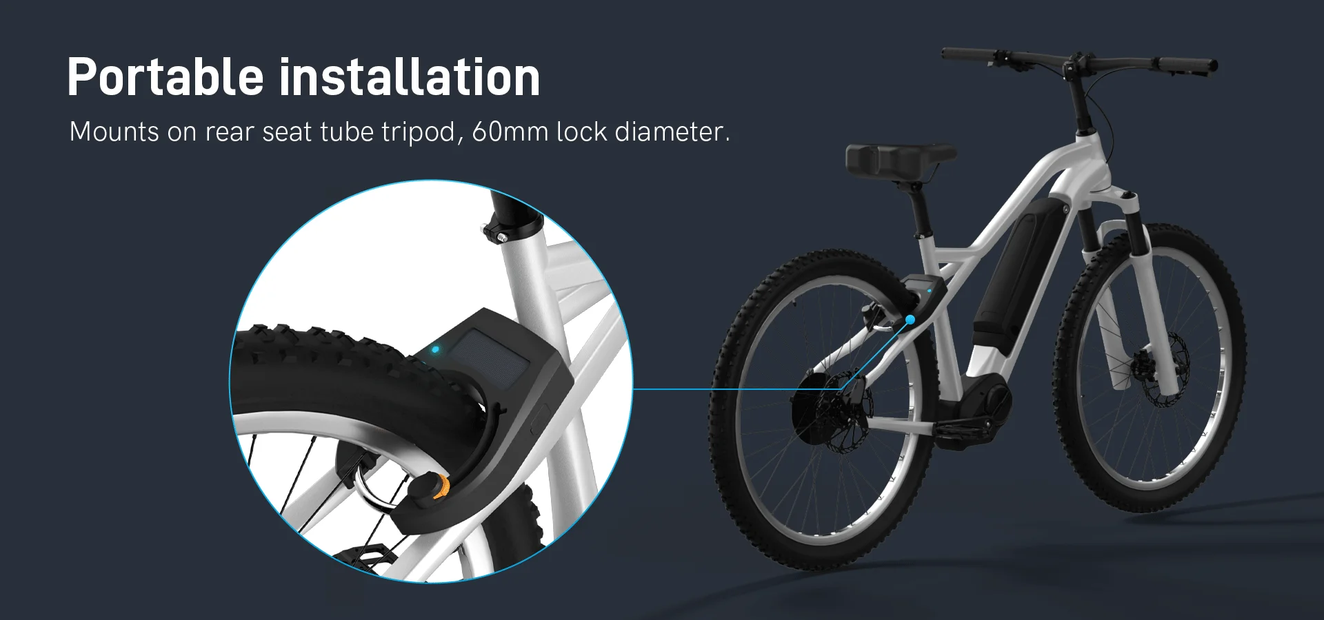 Public Waterproof IP67 Aluminum Alloy Horseshoe RFID Fast Unlock Smart Bluetooths Bike Lock Smart Auto Lock for Bicycle