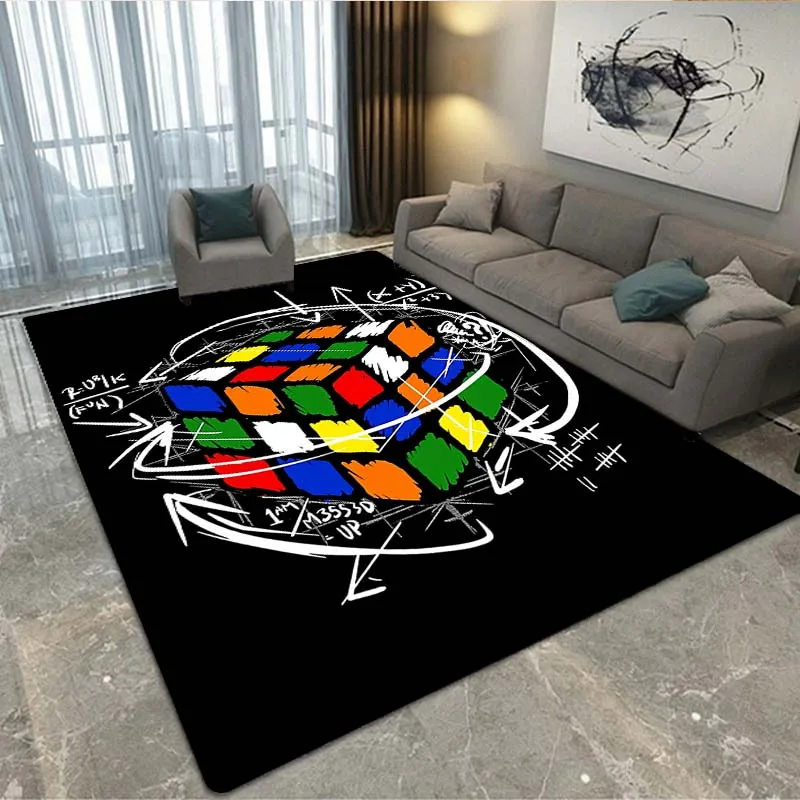 

Decorative carpet of the series of 3D carpet games suitable for living room and bedroom, non -slip carpet bedroom decor