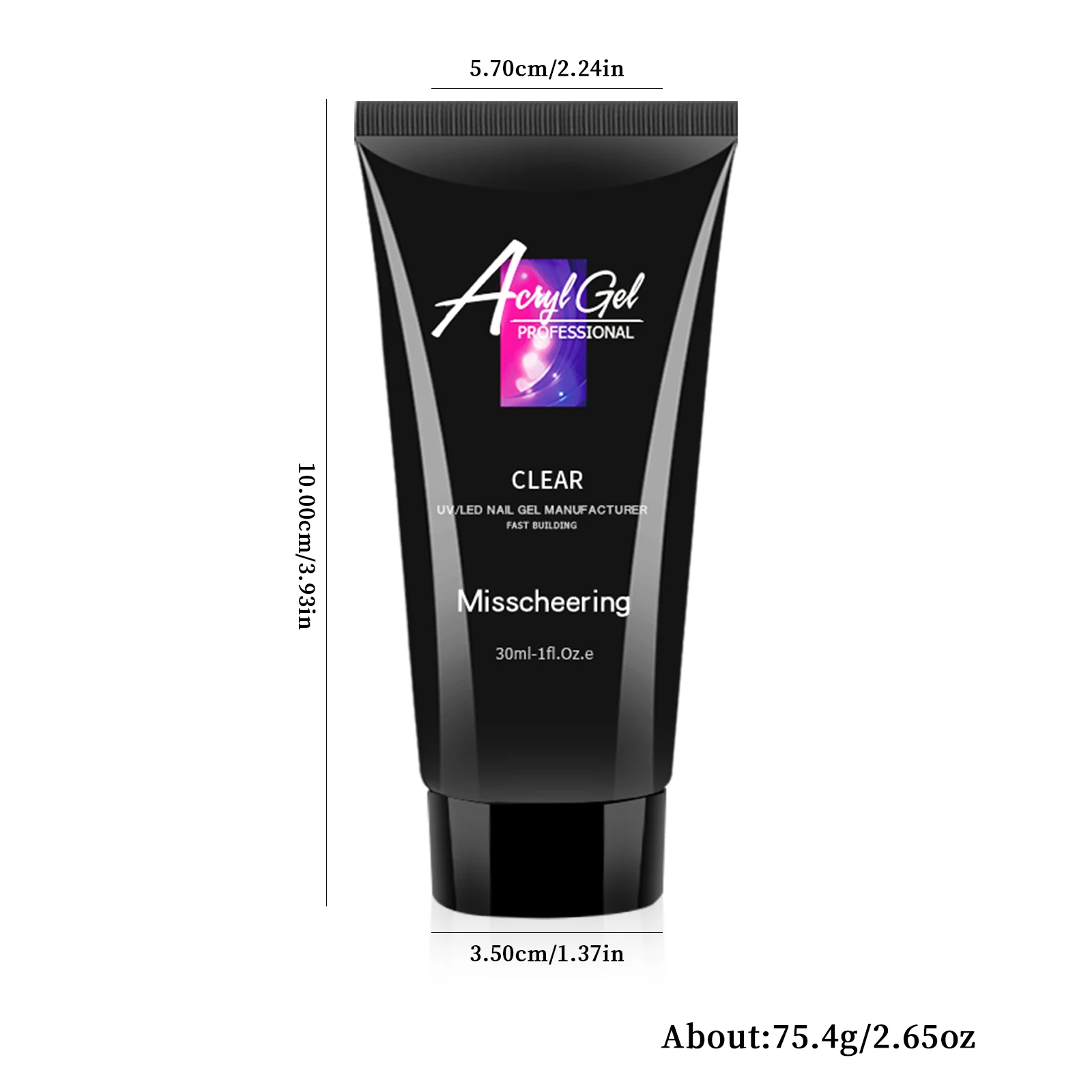 2-teiliges Poly-Gel-Nagelverlängerungsset 30ml Klar Nude Rosa UV LED Acrylgel für schnellen Nagelbau Nagelkunst DIY Salon Maniküre-Werkzeug – Detail 9