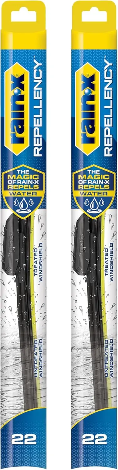

22" All Weather Wiper Blades, Pack of 2, Streak-Free with Water Repellency for Enhanced Visibility