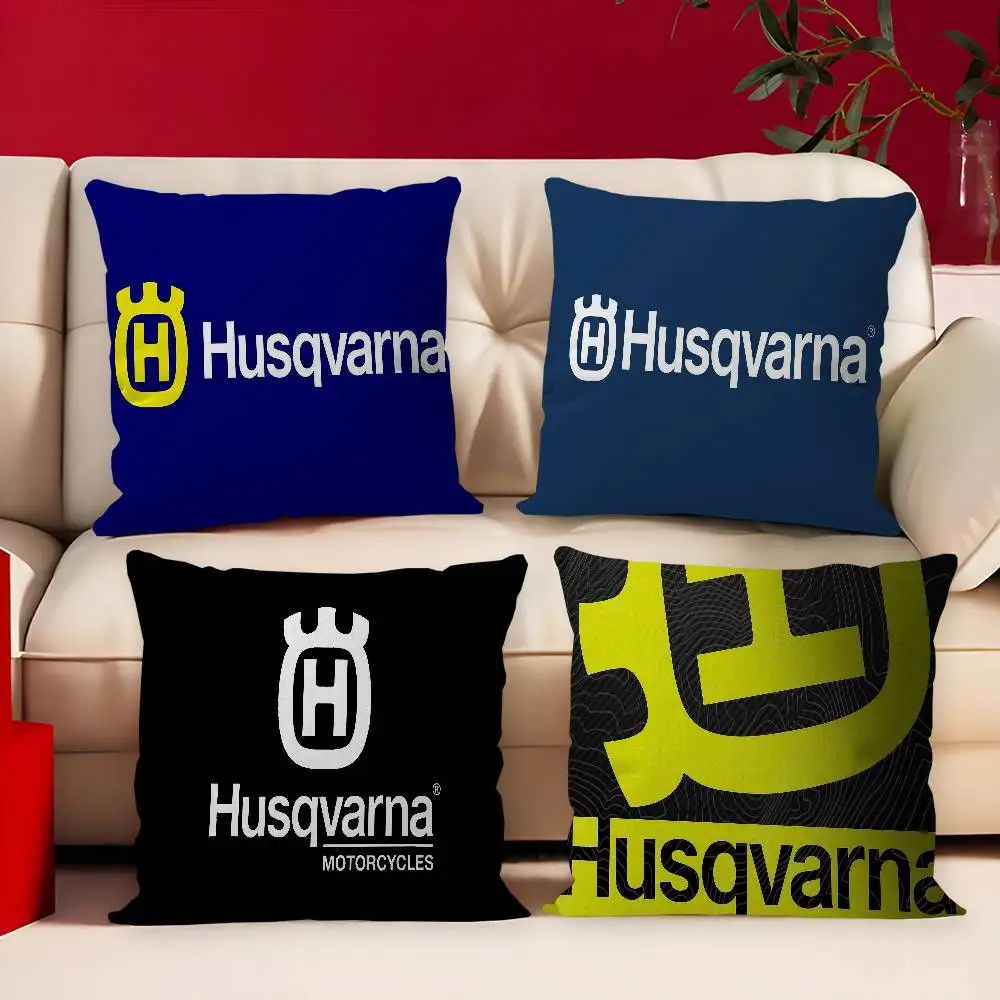H-Husqvarnas Logo Personalized Pillow Dust Cover Bedroom Kids Party Decoration Pillowcase Birthday Children Gift