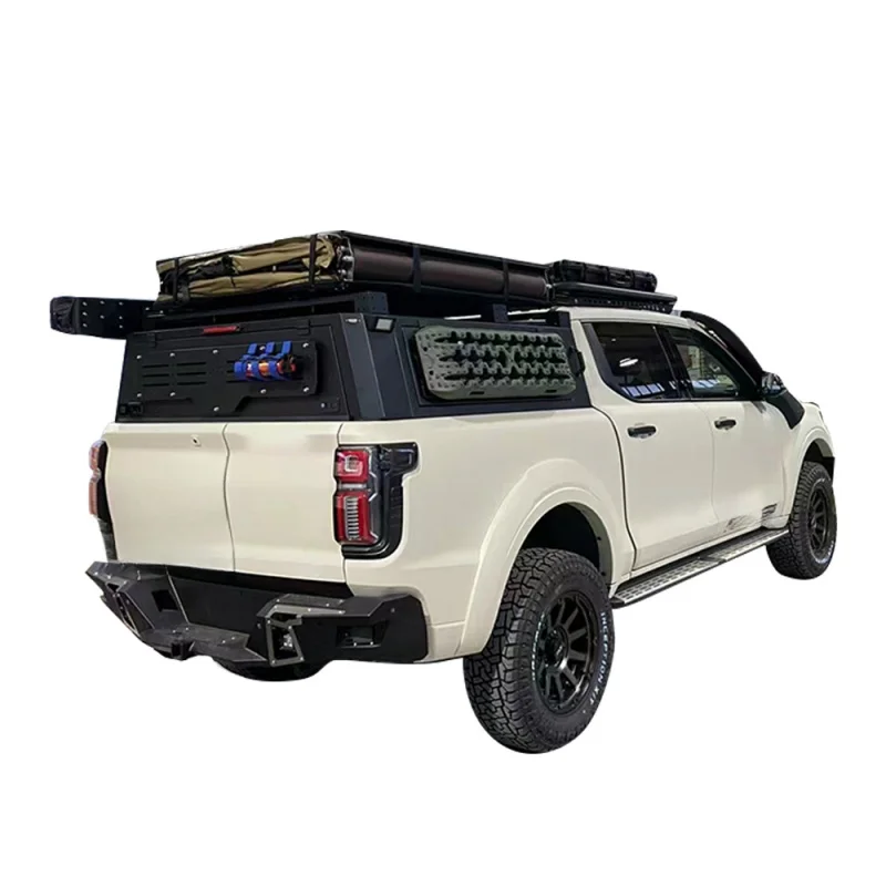 High Quality Aluminium Alloy Offroad 4x4 Pickup Truck Low Bed Canopy Bed Cover For POER