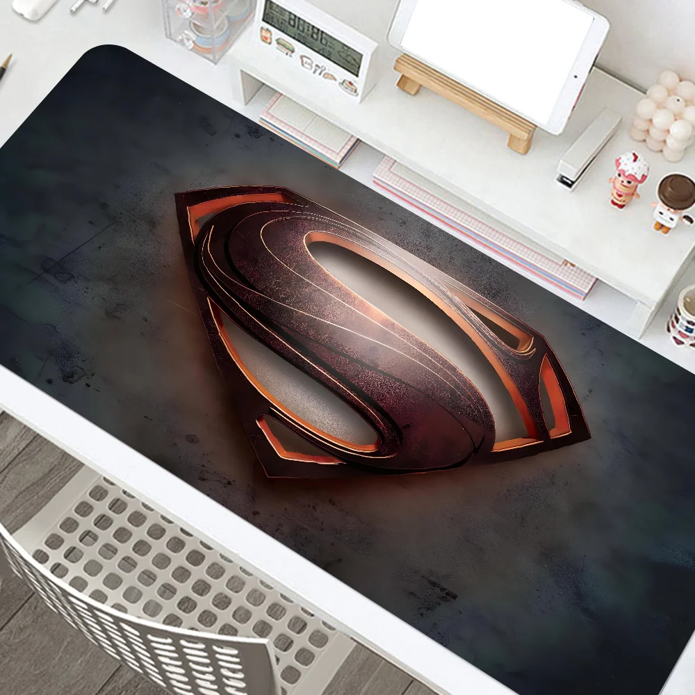 Cool S-Superman Mousepad Mouse Mat Desk Mat With Pad Gaming Accessories Prime Gaming XXL Keyboard Pad Padding Mat