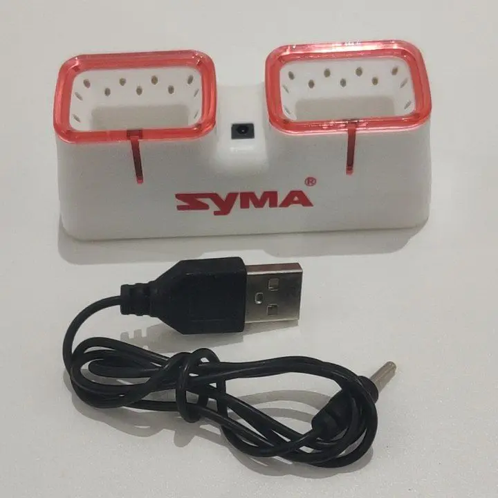 Syma X22/X22W оригинальные запасные части для литиевой батареи 3,7 В 400 мАч 2 в 1, комплект зарядного устройства, аксессуары