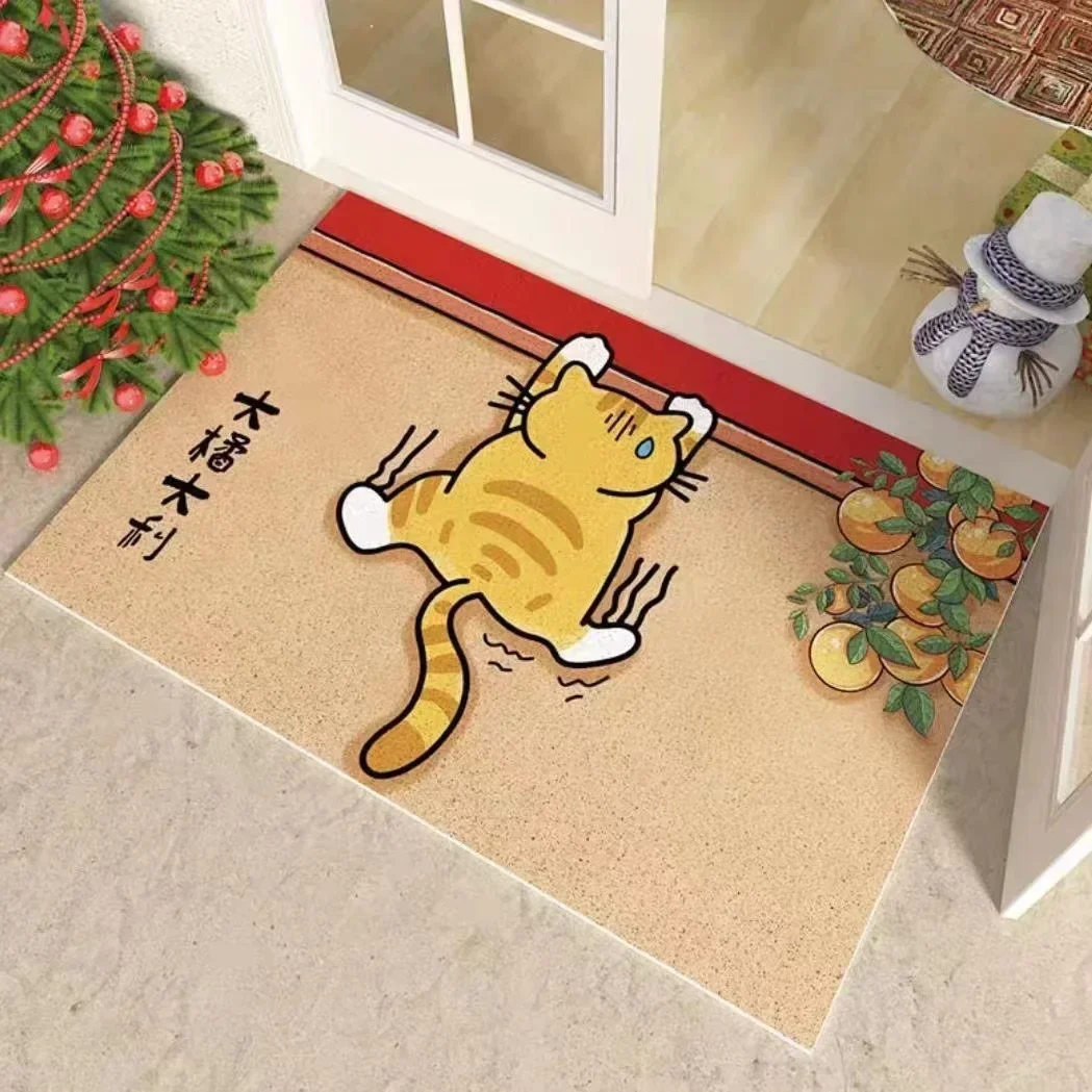 40x60cm Carton Animal Entrance Door Mat Cat & Dog Welcome Door Entrance Mat Remove Dust & Water Carpet for Indoor & Outdoor