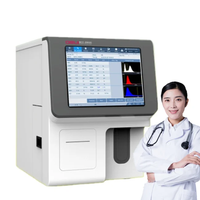 Professional Hospital Blood Testing Machine 3-Part Clinical Blood Cell Counter Human Blood Analyzer