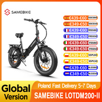 SAMEBIKE LOTDM200-II Folding Electric Bicycle 750W 48V 13Ah 20*4.0 Inch Fat Tire City Electric Bike Mountain Snow Ebike With NFC