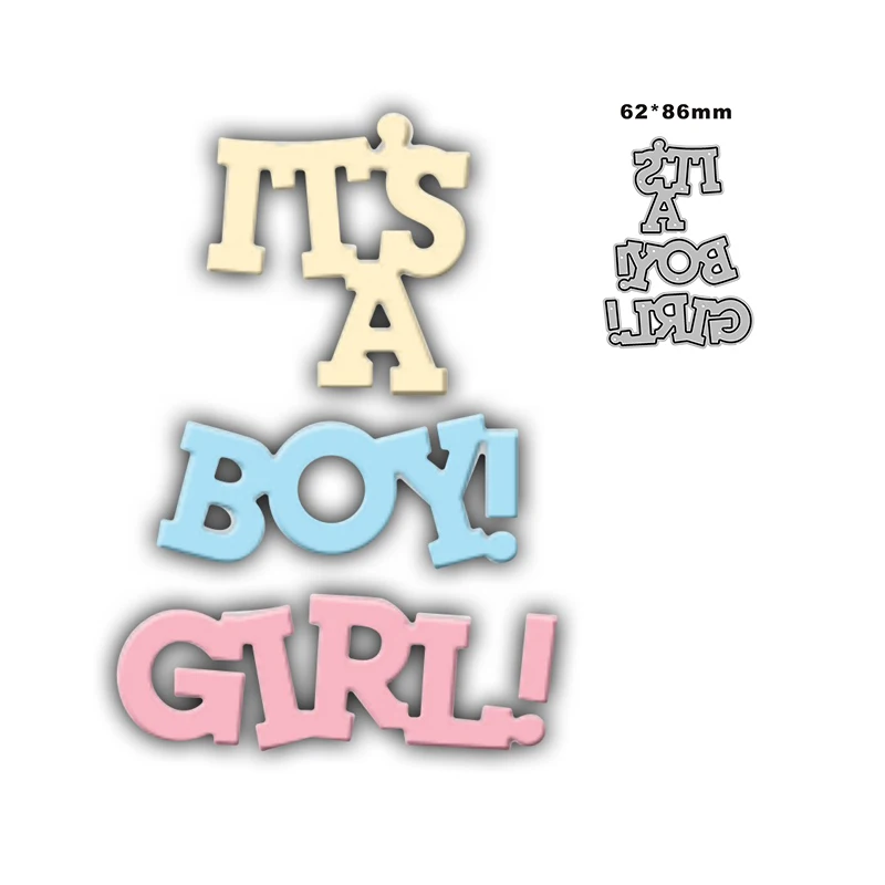 New Baby Girls And Boys Metal Cutting Die Clipbook Stamps/albums Decorative Embossed Diy Cards