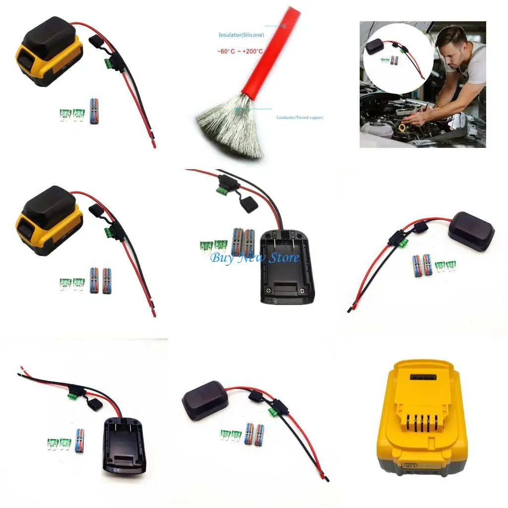 

20CE Portable Battery Voltages Adapter for Power Tool Outdoor Gear Emergency Use