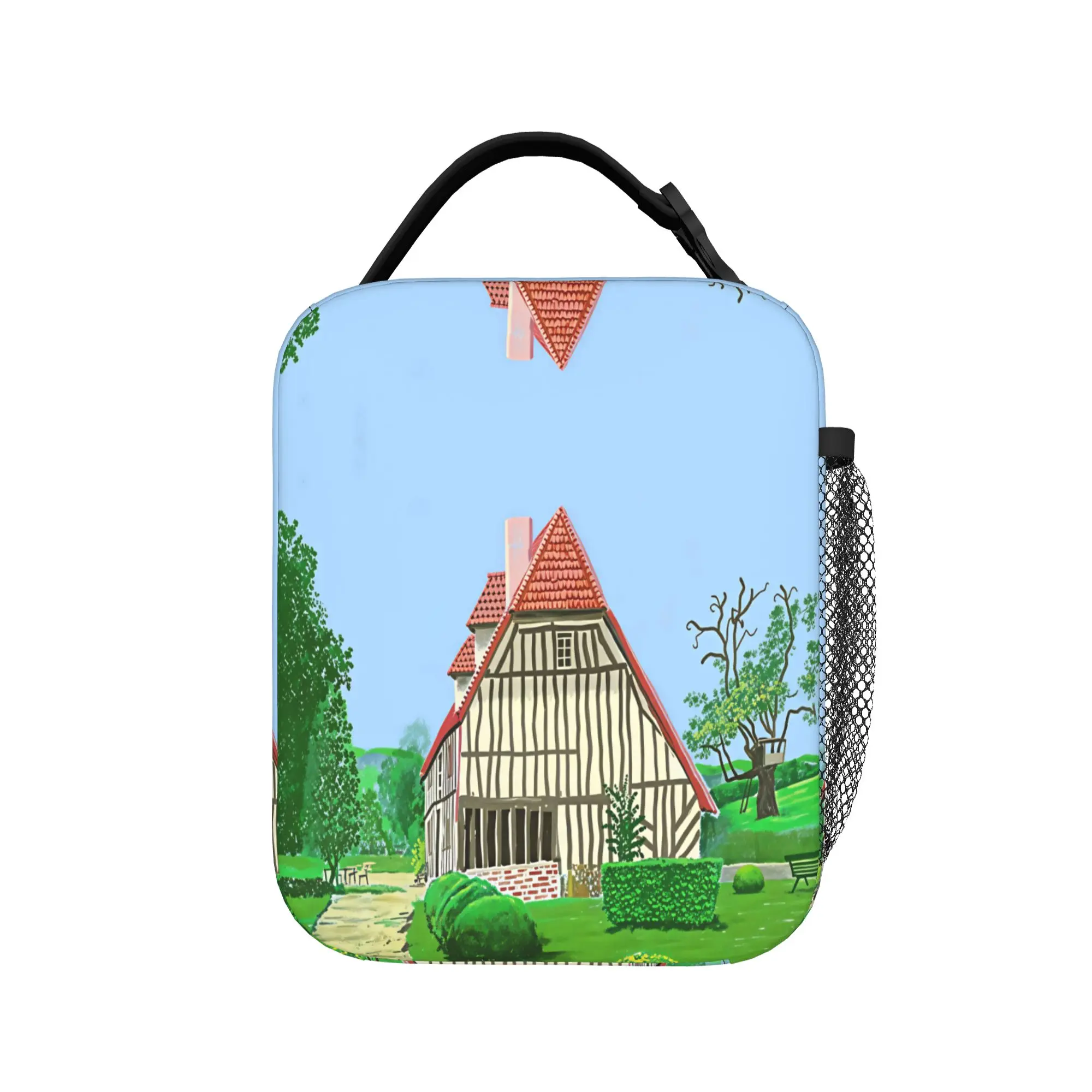 David Hockney Art   Kandang Pitek Poster Lunch Bag Portable Lunch Box Adult Office Print Cooler Bag Oxford Thermal Tote Handbags