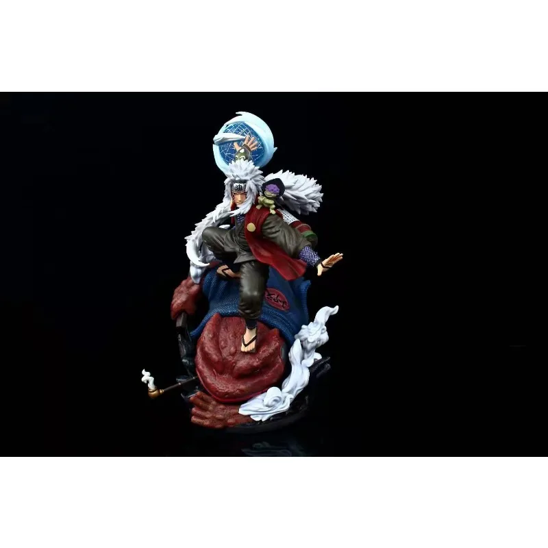 39 سنتيمتر ناروتو GK Jiraiya تمثال حرق الرياح حكيم الوضع مع العجوم المشهد المزدوج رؤساء قابلة للتبديل أنيمي تحصيل عمل الشكل